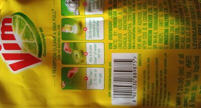 Vim Dishwash Liquid Gel 500ml